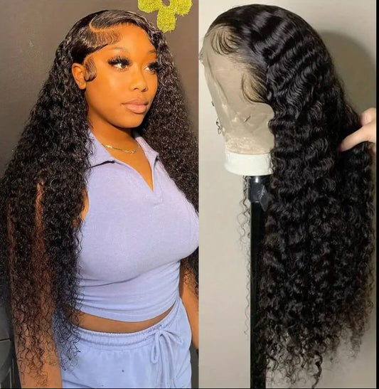Water Wave Lace Front Wigs Human Hair 13x4
Transparent Lace Frontal Wig Glueless Water Wave Wig
HD Lace Front Wigs Pre Plucked with Baby Hair 180% Density Curly Human Hair Wig Natural Color